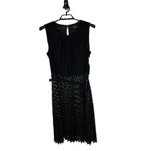 NWT Lane Bryant Womens Fit and‎ Flare Dress 22/24 (3X) Chiffon Pleated Skirt